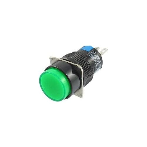 Green Momentary Emergency Stop Push Button Switch 3Pin SPDT AC 3A/250V DC 5A/30V