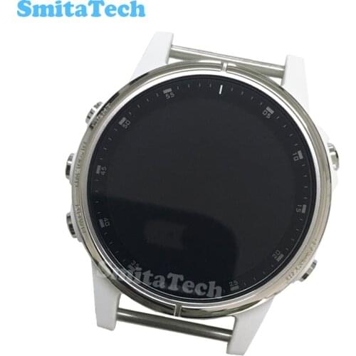 For Garmin Fenix 5S PLUS LCD display with Glass screen Sapphire Multi-sport Training GPS watch front Cover frame replacement