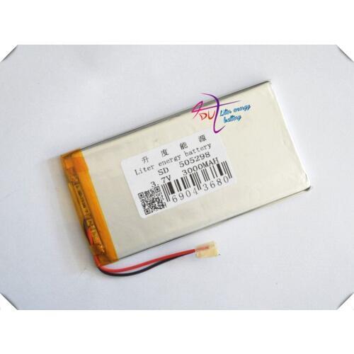 1pcs/lot 3.7V 3000mAh 505298 Lithium Polymer LiPo Rechargeable Battery ion cells