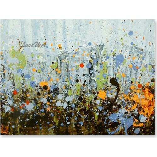 100% Hand-painted Knife Style Abstract Colors Oil Painting Picture Artwork Wall Hangings Art No Frame Design Quality Paintings