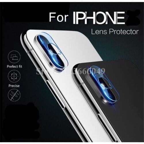 1000pcs Anti-scratch Camera Lens Tempered Glass For iPhone XS Max XR X 8 7 Plus 9H Seamless Clear Full Cover Protective Film