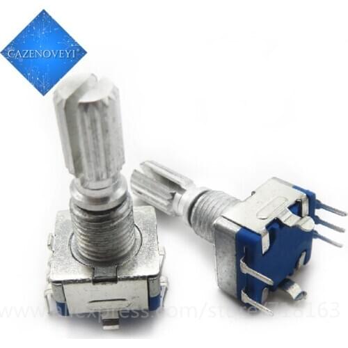 5pcs/lot Plum handle 20mm rotary encoder coding switch / EC11 / digital potentiometer with switch 5 Pin In Stock