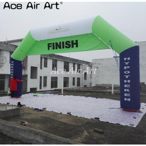 8m W Lx 4.5 m H custom inflatable arch with removable Start & finish Banner for advertisement