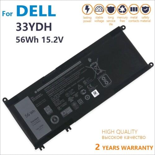 Genuine 33YDH Laptop Battery For Dell Inspiron 17 7778 7779 7773 15 7577 G3 15 3579 5587 17 3779 7588 P30E Series new batteria