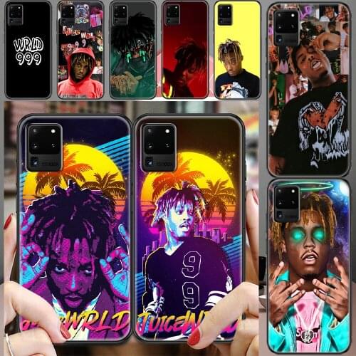 Juice WRLD 999 Rapper Phone case For Samsung Galaxy Note 4 8 9 10 20 S8 S9 S10 S10E S20 Plus UITRA Ultra black soft shell luxury