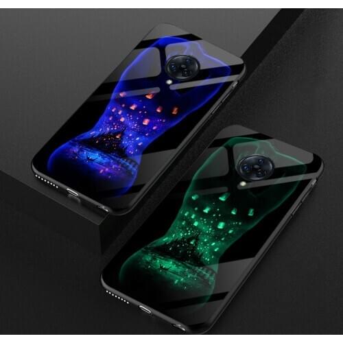 3D Luminous Tempered Glass Case For Vivo V9 Y85 Y81 Y83 Y91 Y95 Starry Sky Painting Back Cover For Vivo NEX S 3