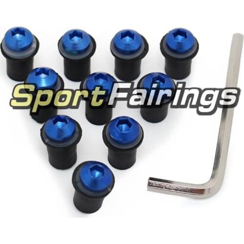 Fastener Nuts For Kawasaki ER6F Ninja650r 2006 2007 2008 2009 2010 2011 Screw Kit Motorbike Windshield Bolts Screws Nut