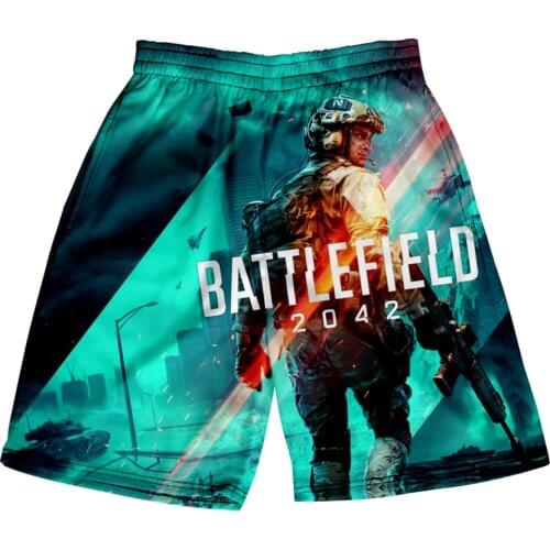FASHION Battlefield 2042 3D print Summer Mens Recreational style shorts Harajuku Leisure style Beach Shorts