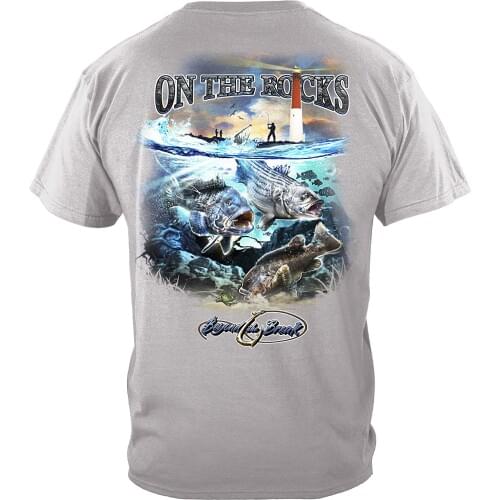 Striped Bass Sea Bass Black Fish T-Shirt. Summer Cotton Short Sleeve O-Neck Mens T Shirt Fisherman Gift New S-3XL