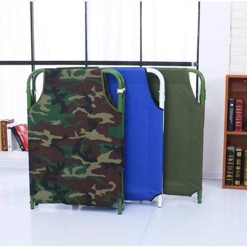 Simple folding bed, single hospital bed room bed, portable outdoor beach bed