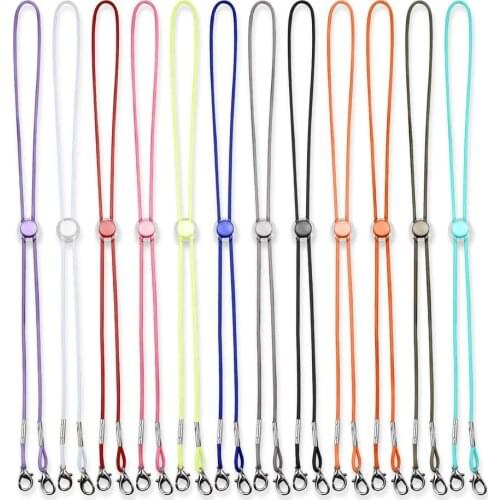 Adjustable Length Unisex Elastic Neck Drawstring Strap For Pressure Relief Ear Extender Lobster Claw Clasp Polyester Fabric