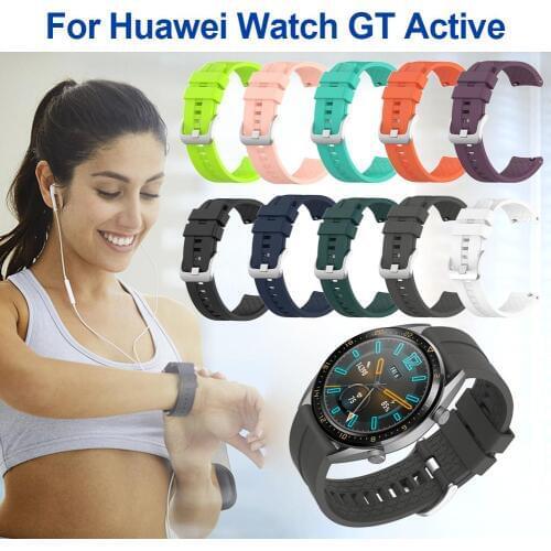 22mm Silicone Watch Band Wrist Band Strap For Huawei Watch GT Active Honor Watch Magic Replacement Band Watch Strap
