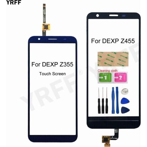 Touch Screen For DEXP Z355 Z455 Touch Screen Digitizer Glass Panel Sensor Front Glass Parts
