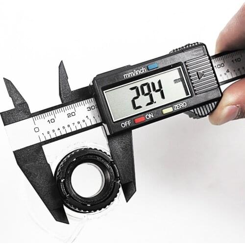 Vernier Caliper 0-150mm Measuring Tool Plastic LCD Digital Electronic Carbon Fiber Ruler Gauge Micrometer Woodworking tools