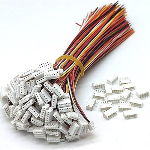 20 Sets JST ZH 1.5mm 5-Pin Female Connector Plug with Wire 10cm/15cm/20cm and Male Connector