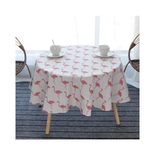 Wedding Party Table Cloth Round Rectangular Solid Yellow Black Cotton Linen Tablecloth Birthday Dining Table Cover