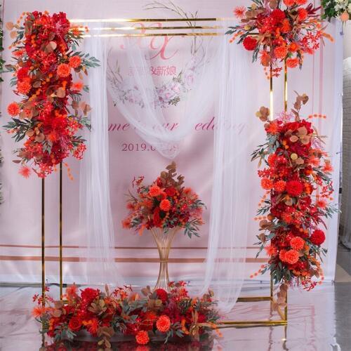 SPR wedding occasion flower wall stage backdrop artificial flower table runner arch floral decorative wholesale