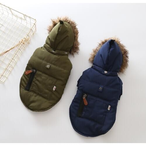 Winter Dog Coat Jacket for Dogs Pets Clothing Windproof Pet Dog Clothes for Dogs Downcoat Pug French Bulldog Clothes Pet Outfits