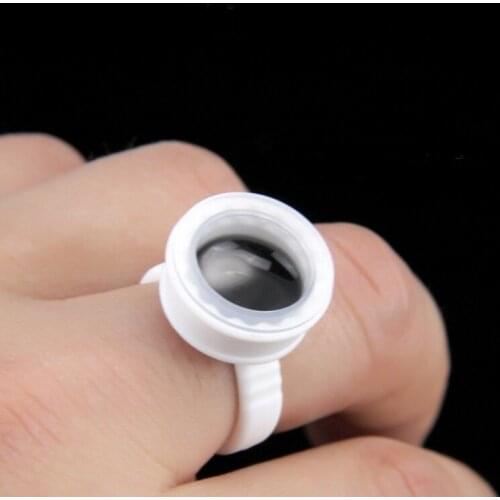 100 Pcs Tattoo Ink Rings Cups S/M/L Permanent Makeup Pigment Holder Eyebrow Eyelash Extension Glue Divider Container