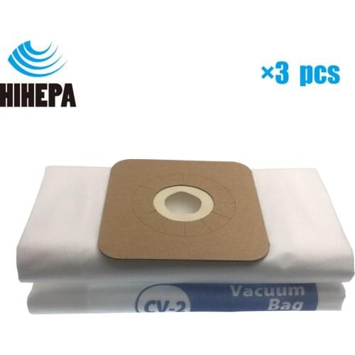 3 pcs CV-2 Vacuum Cleaner Filter Dust Bags for Kenmore S107 & Eureka ECV5200A-5500A CV1004/1801/2104/3120/3221/3291/3391/5500
