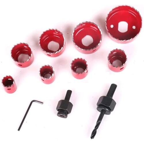 8PCS/set 19MM-64MM Wood Hole Saw Drill Bits Cutter Openning , Light Drills for Gypsum board,PVC Board