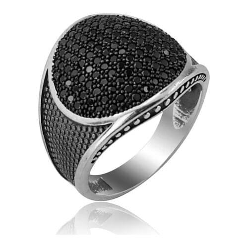 925 Silver Ottoman Rings for Men Tribal Turkish Silver Rings