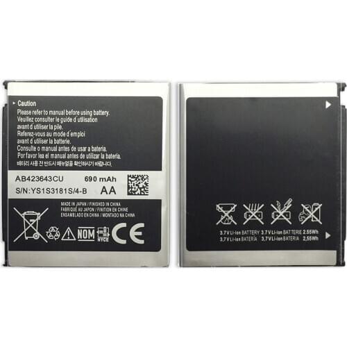 AB423643CU (AB423643CC AB423643CE) for samsung X828 D830 D838 E840 F589 F639 U100 U308 U600 X820 battery