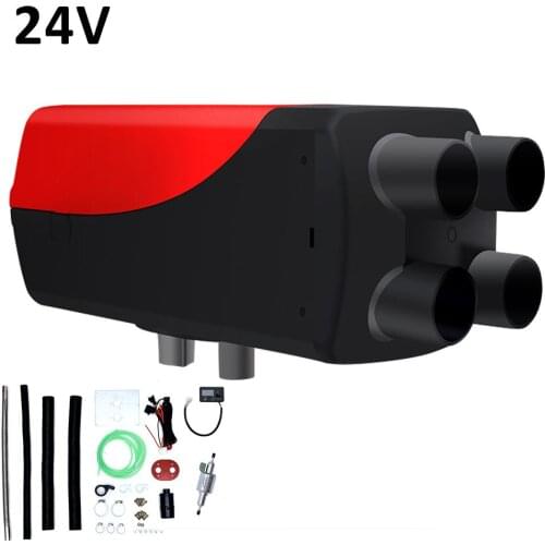 12V/24V 5KW Car Diesel Air Heater Diesel Parking Heater With LCD Thermostat Monitor & Remote Control For Trucks Buses Boats