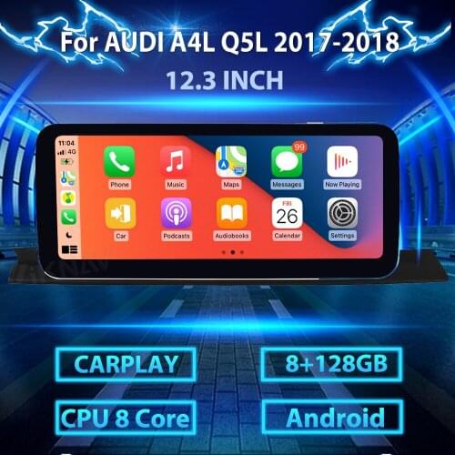 12.3inch Android Car GPS Navigation For AUDI A4L Q5L 2017-2018 HD Screen WIFI Radio Player DVD Multimedia Player