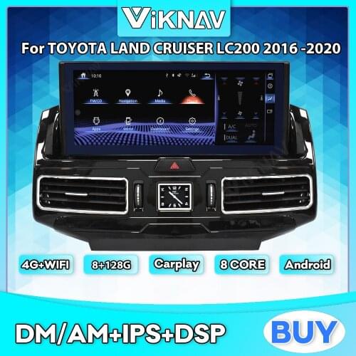 12.3inch Android Car Radio For TOYOTA LAND CRUISER LC200 GPS Navigation multimedia Player Touch HD Screen Head Unit 2din