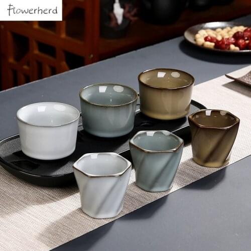 Large Ceramic Tea Cup Teaware Kung Fu Tea Set Cup Official Kiln Personal Cup Teacup Tea Bowl
