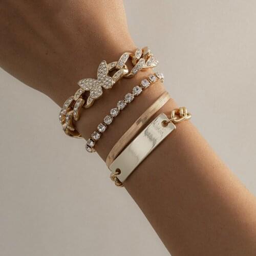 Butterfly Bracelet Charms Women Jewelry Pulseras Mujer Sieraden Chain Lgbt Accessories Matching Bracelets for Girls Schmuck