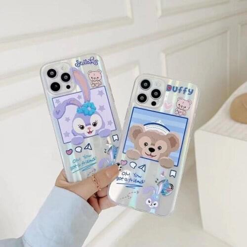 Disney Star Rabbit Phone Case for iPhone 11 11Pro Max iPhone 12 12Pro Max X XS XR 7 8 Plus Laser TPU Phone Case