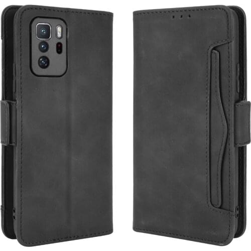 For Xiaomi POCO X3 GT Case Cover Premium Leather Wallet Leather Flip Multi-card slot Cover For Xiaomi POCO X3 GT Case
