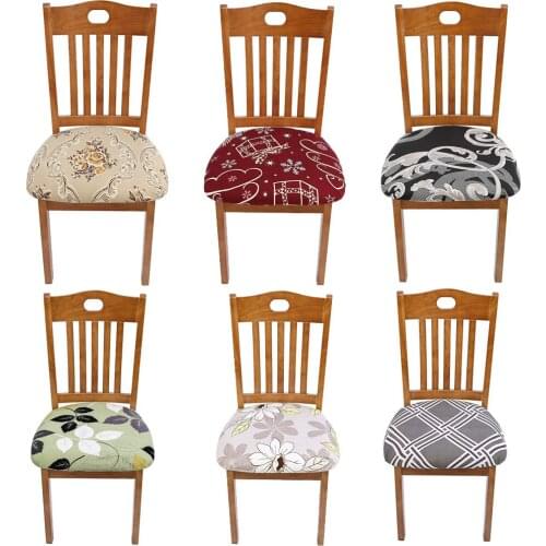Elastic Streatching Chair Seat Cover Anti Dirty Living Room Decorative Floral Guest Chair Cover Protector Detachable Slipcover