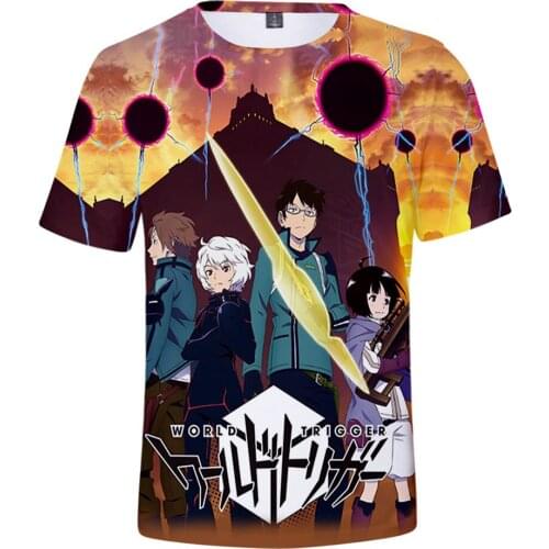 World Trigger Kuga Yuma 3D Spring Summer Preppy MenWomen Street Clothes T-shirt Youthful Kawaii style Retro Innovation