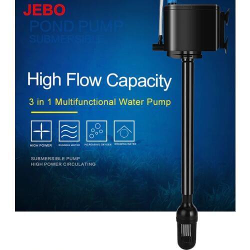 JEBO 3 in 1 Mutifunctional Water Pump for Aquarium 20W Aquarium Pump For Fish Tank Increase Air Water Circulating Pump AP119B
