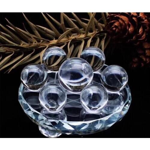 Natural gemstone clear quartz ball pure body quartz seven-star array ornament crystal