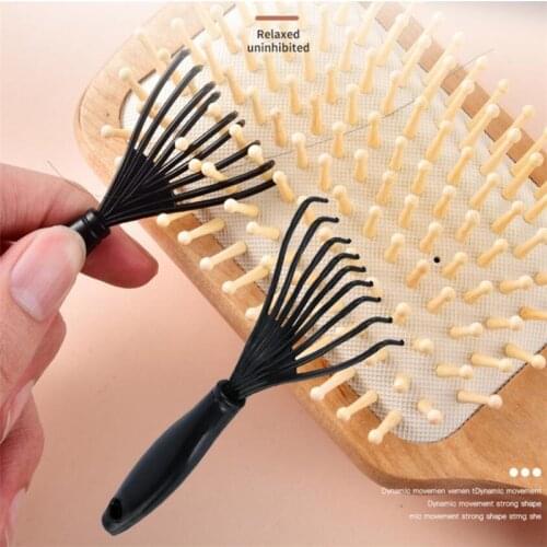 1pcs New Hair Comb & Brush Cleaning Remover Embedded Handle Tool Useful Cleaner Hair Comb Brush Accessories