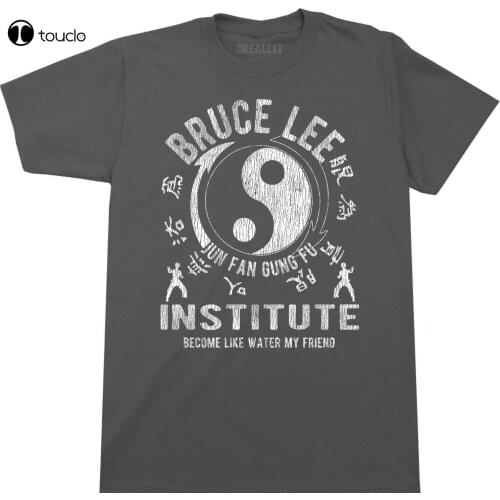 New Jun Fan Gun Fu Institute T Shirt Colors & Sizes Bruce Lee School Mma Yin Yang Tee Shirt S-5Xl