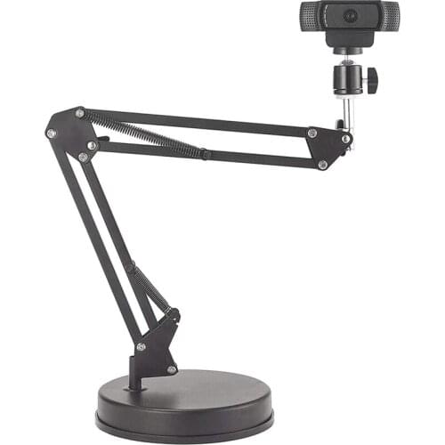 New Desktop Webcam Stand 22 Inch Suspension Boom Scissor Arm Stand with Base,Compatible for Logitech Webcam C922