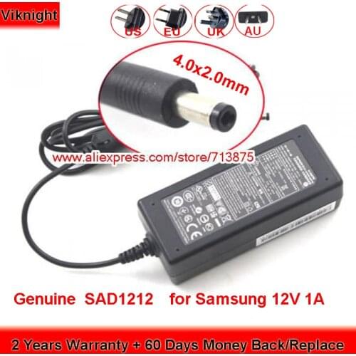 Genuine SAD1212 12W Charger 12V 1A AC Adapter for SAMSUNG DIGITAL PHOTO FRAME SPF107H SPF71E SPF-71E SPH-03