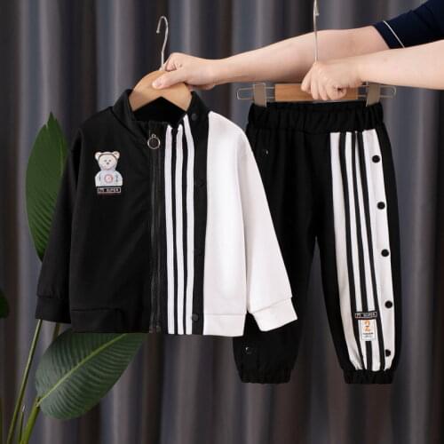 Baby Casual Tracksuit Children Boy Girl Clothes Sets Zipper Coat Pants 2Pcs/Sets Kids Leisure Sport Clothing Suits 0-2Years