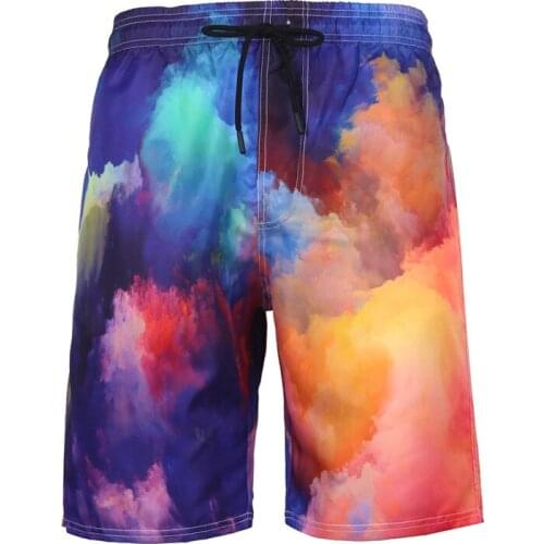 Board Beach Shorts Men Swimming Shorts Elastic Surf Mens Swimsuits 3D Print swimwear Summer Swim Trunks Quick Dry Sport Shorts