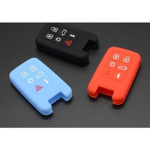 Silicone rubber car key fob cover case set for VOLVO V40 S80 XC60 S60L V60 xc90 v70 s40 remote protect shell 10 pcs/lot