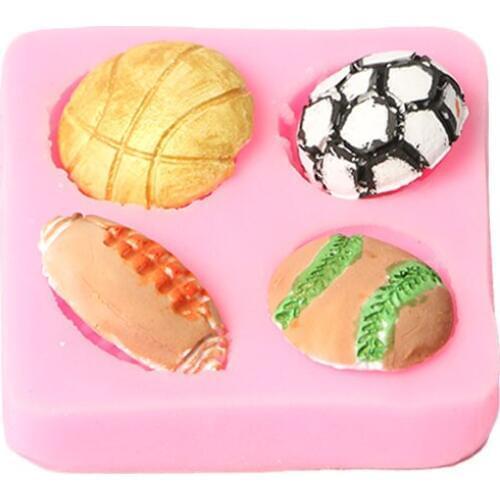 DIY Sports Equipment tail Liquid silicone mold Fondant baking tool cake mould Baking utensils Cake Decorating Valentines Easter