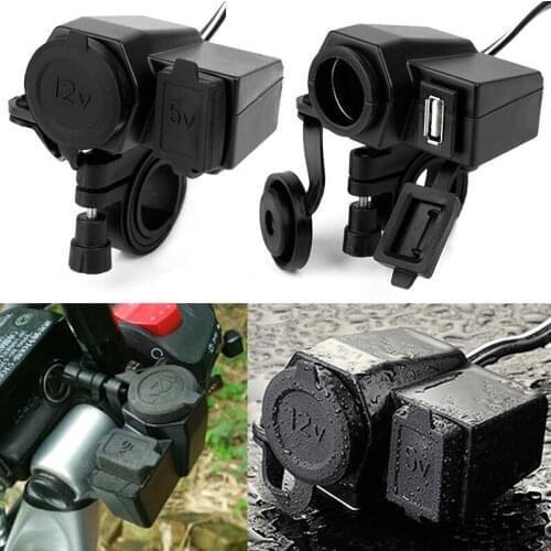 USB Cigarette Lighter Cell Phone GPS Charger Port Universal for 12V 5V Motorcycle