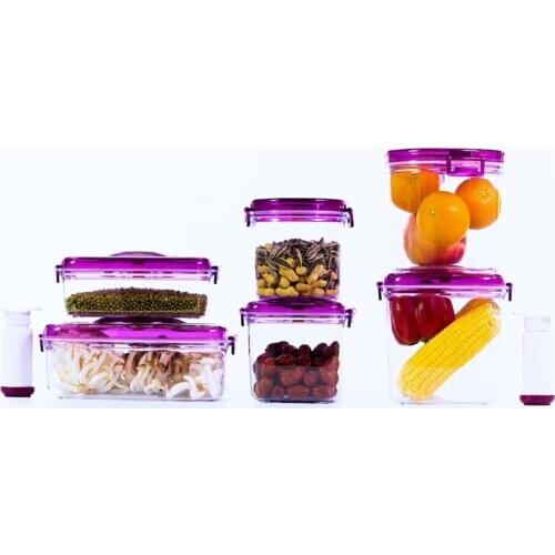 Vacuum Preservation Storage Box Food Preservation Moisture-Proof Microwave Container Closet Organizer Kitchen Storage Accessorie