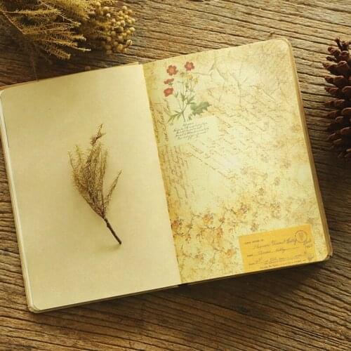 Vintage 96 Sheets Diary Notebook Journal Daliy Planner Book Notepad Sketch Book Birthday Gift School Stationery