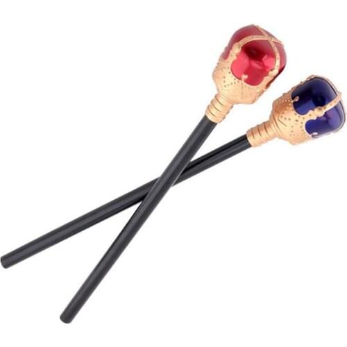 Royal King Queen Scepter Fairy Magic Wand Stage Performance Props Party Halloween Christmas Birthday Gift Toy